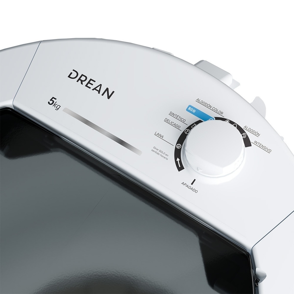 LAVARROPAS SEMIAUTOMÁTICO 5KG BLANCO DREAN - LRDR57SB0 - Imagen 3