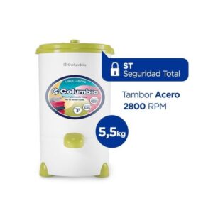 SECARROPAS COLUMBIA LÍNEA COLORS VERDE OLIVA 5.5KG