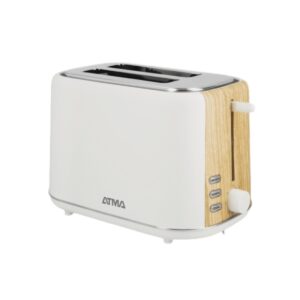 TOSTADORA SÍMIL MADERA BLANCA 800W ATMA