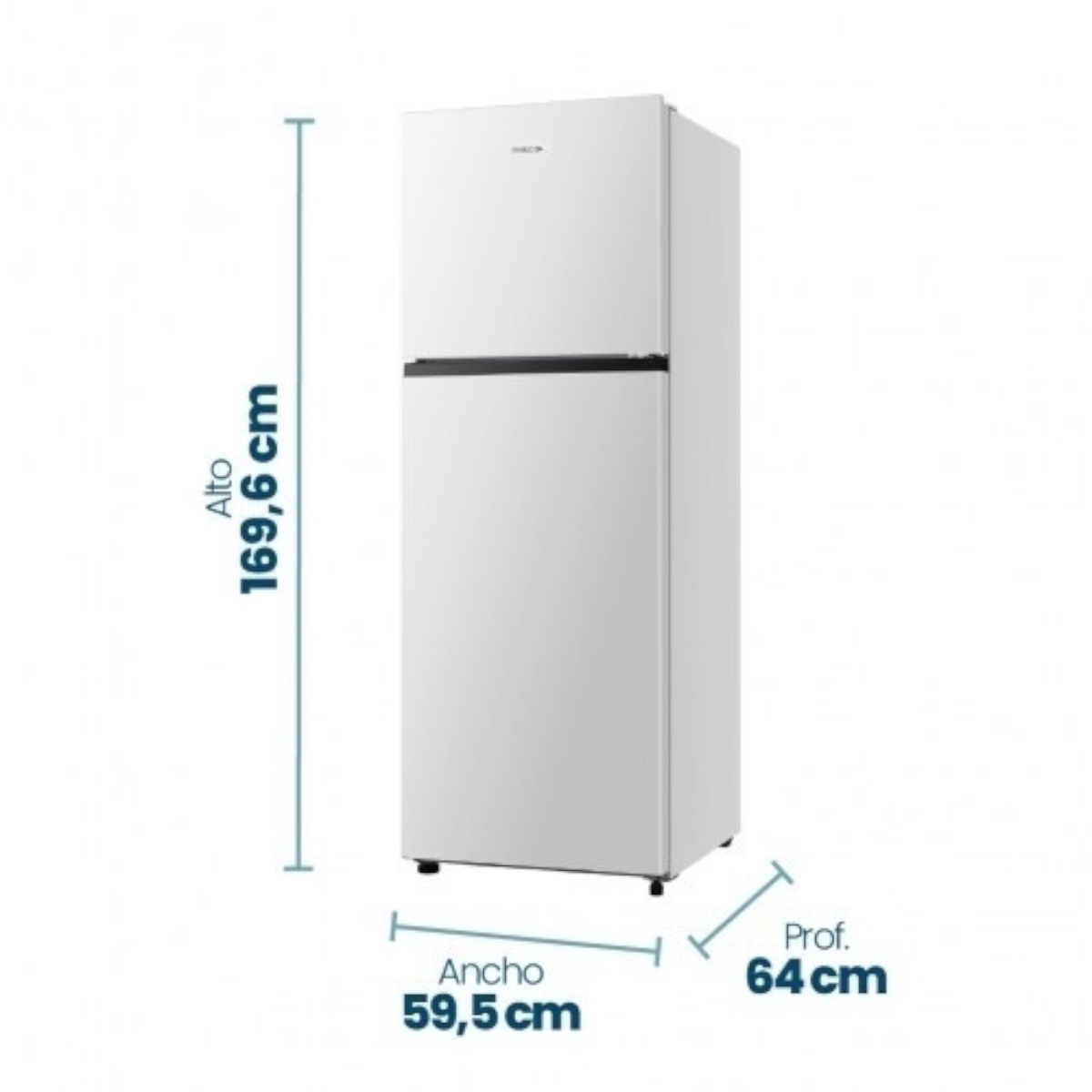 HELADERA TOP MOUNT PHILCO NO FROST 324L INVERTER BLANCA PHNT324BDI - Imagen 2