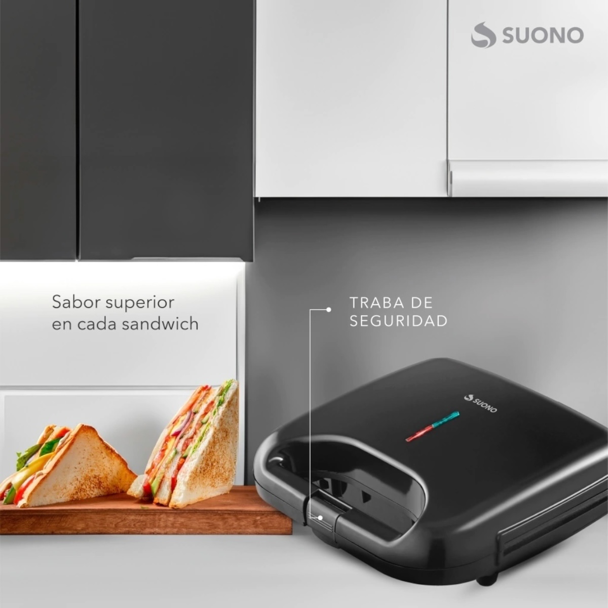 SUONO SANDWICHERA ANTIADHERENTE NEGRA - Imagen 4