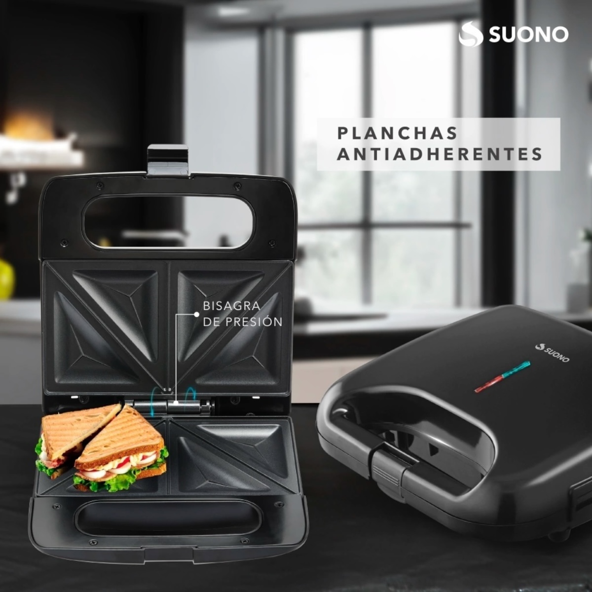 SUONO SANDWICHERA ANTIADHERENTE NEGRA - Imagen 5