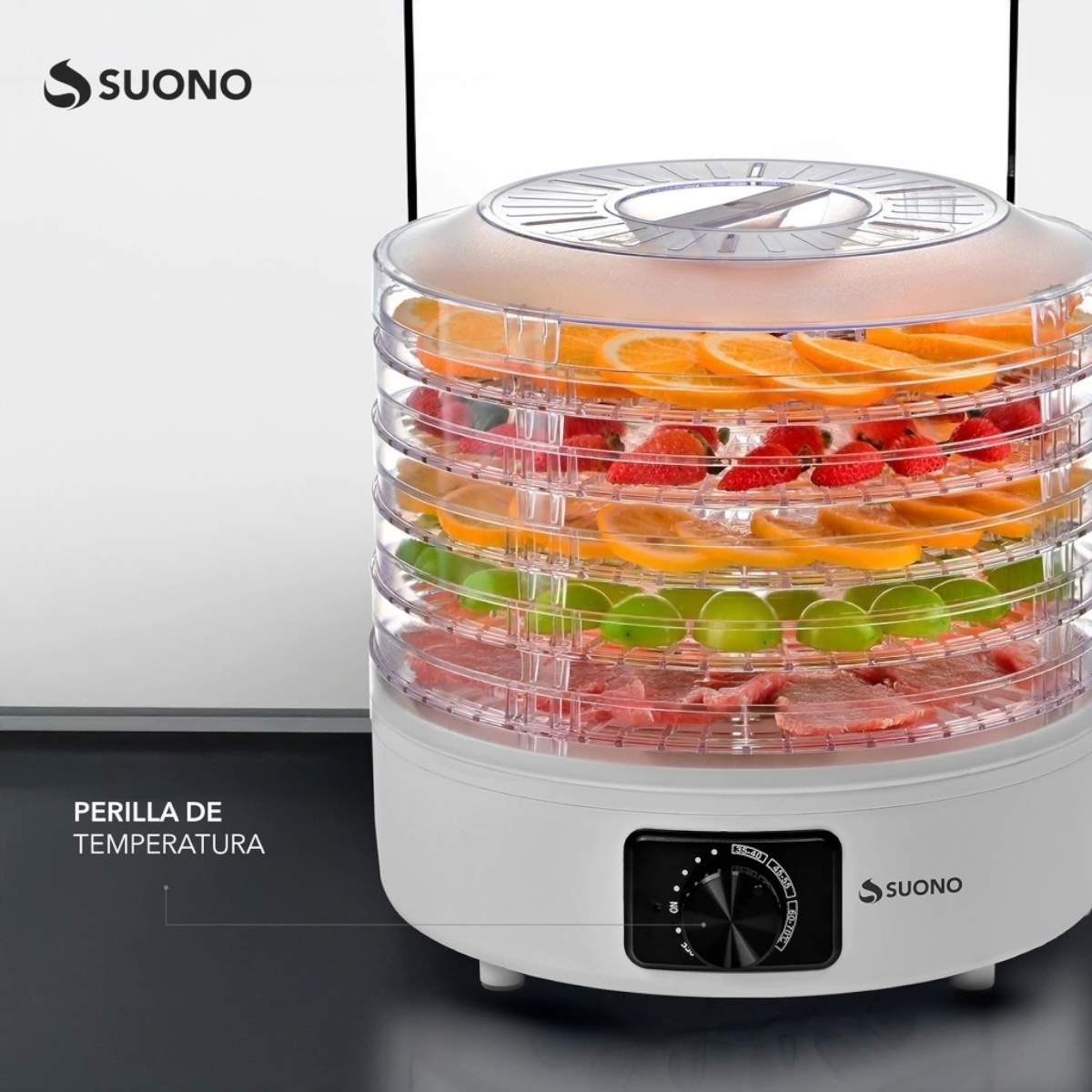 SUONO DESHIDRATADOR DE ALIMENTOS 5 BANDEJAS - Imagen 5