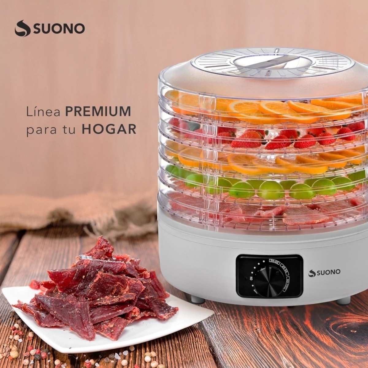 SUONO DESHIDRATADOR DE ALIMENTOS 5 BANDEJAS - Imagen 7