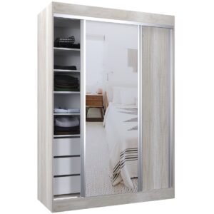 VESTIDOR 2 PUERTAS CORREDIZAS CON ESPEJO 140x200 CORSA