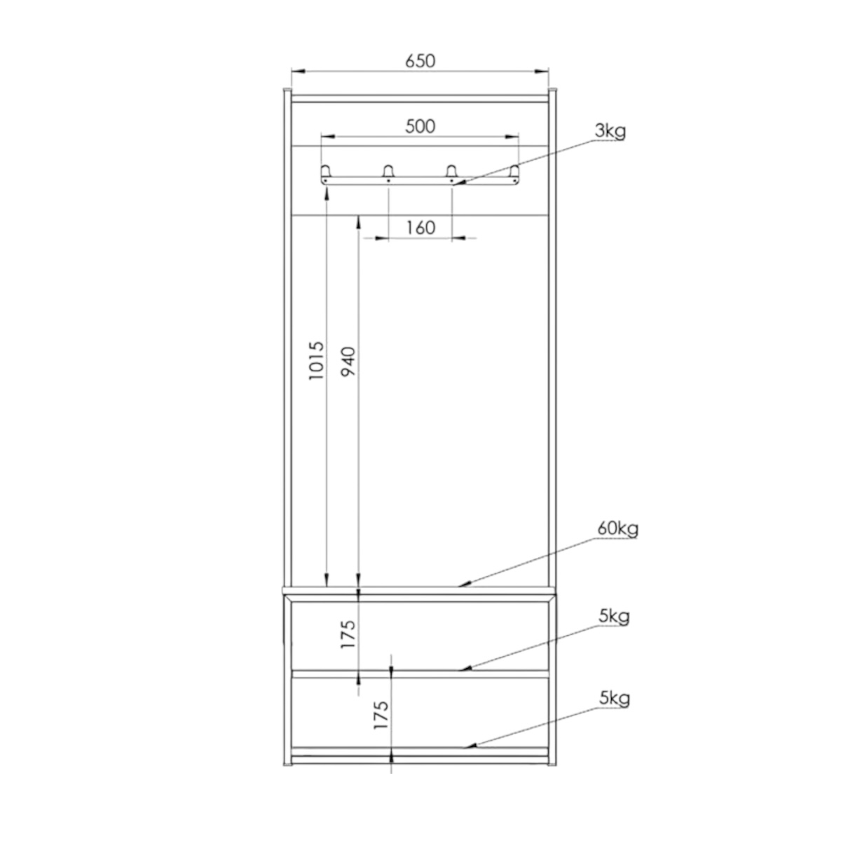 DIELFE RECIBIDOR ZAPATERO SOHO RZB065 - Imagen 4