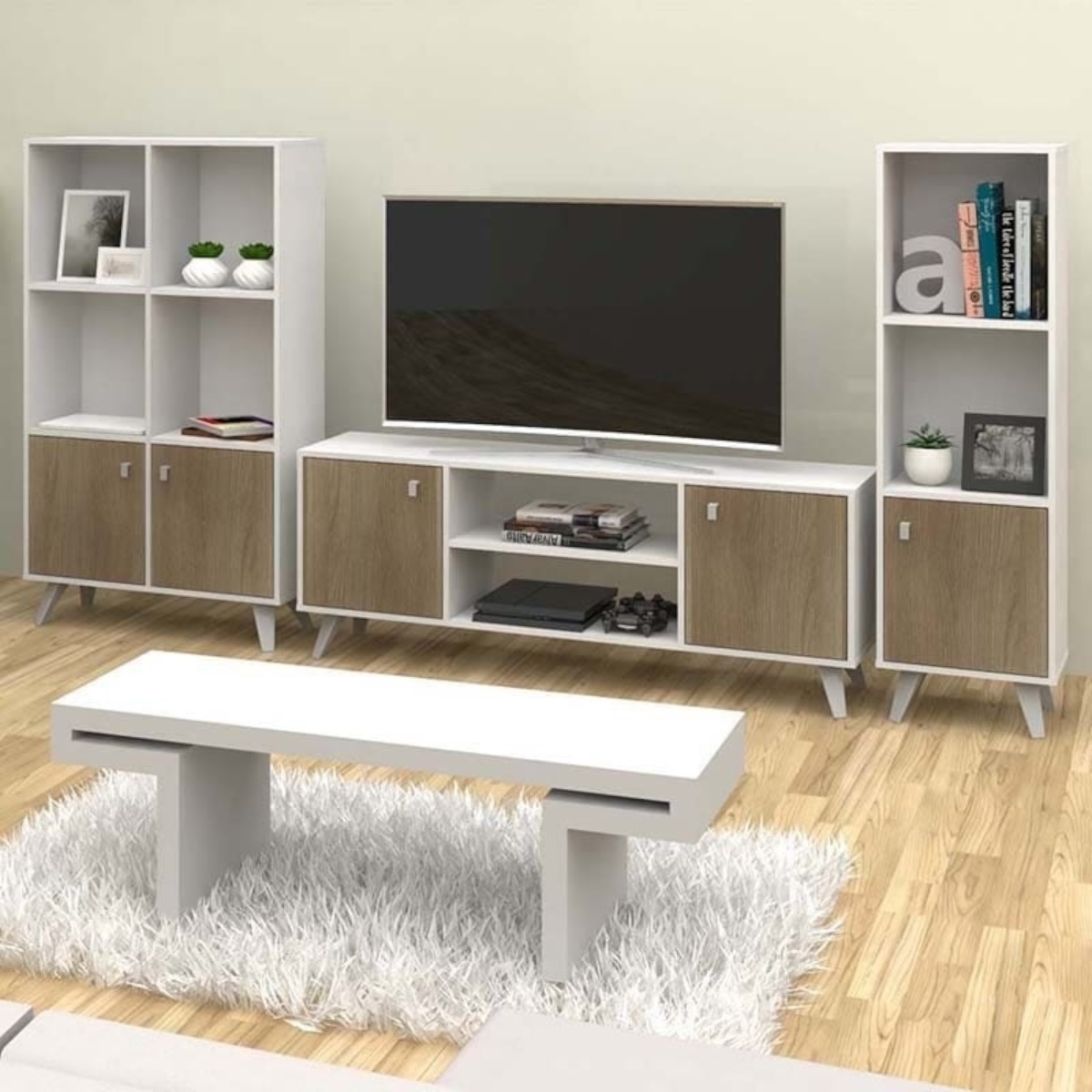 DIELFE RACK PARA TV LINEA ESCANDINAVA - Imagen 6