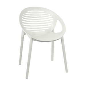 SILLÓN LEBLON PLASTICO BLANCO APILABLE QUALITY