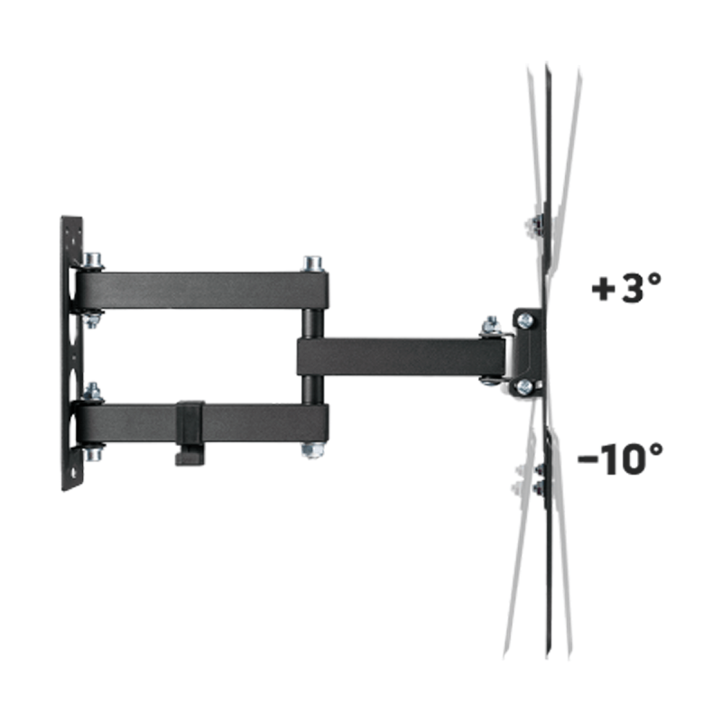 Soporte TV móvil compatible con LED/LCD TV Curvo de 23" a 60" OB-M25 One Box - Imagen 2