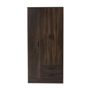 Placard Tana Più 3 Puertas 2 Cajones Caffé En Caja para Armar