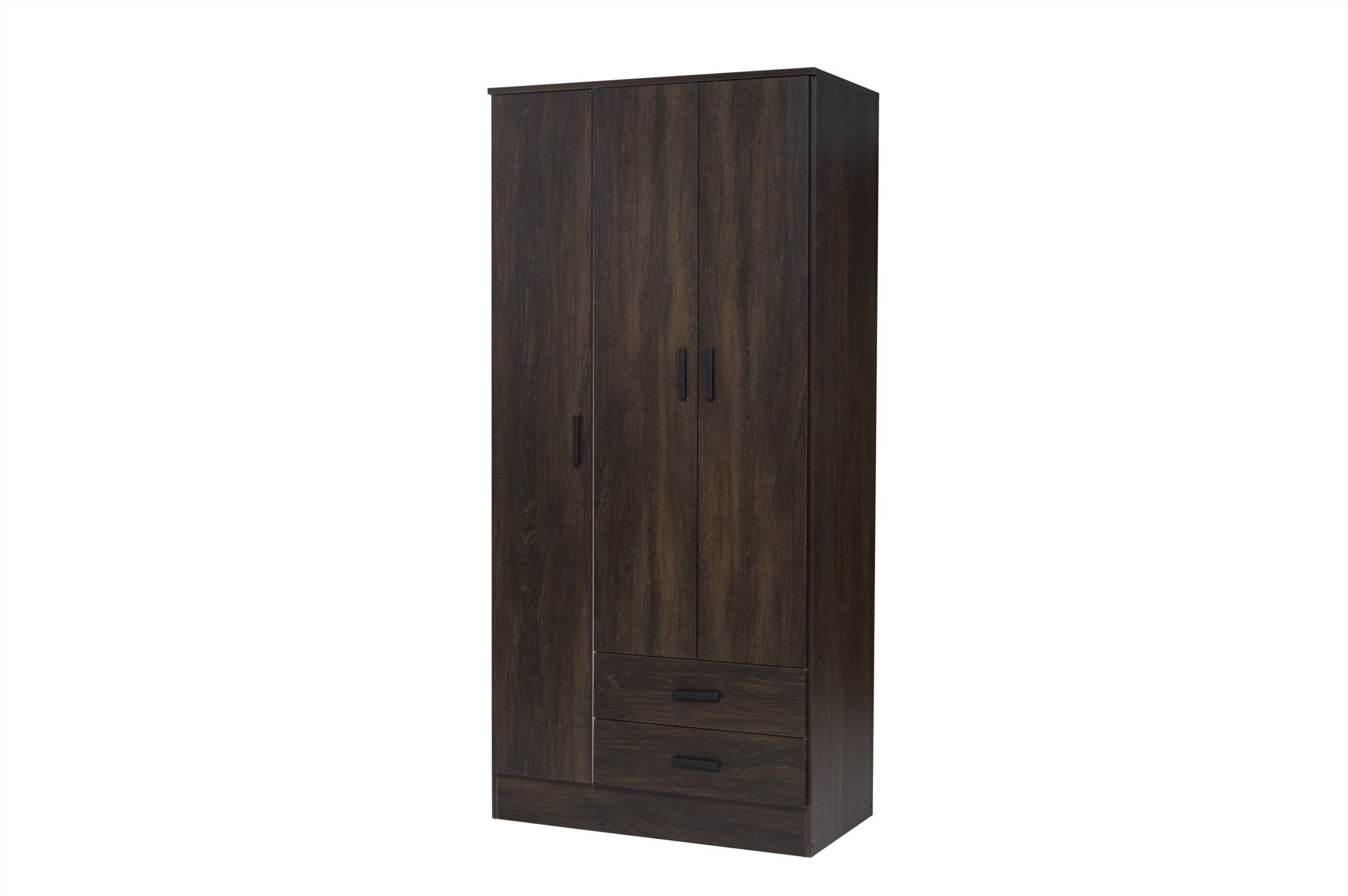 Placard Tana Più 3 Puertas 2 Cajones Caffé En Caja para Armar - Imagen 3