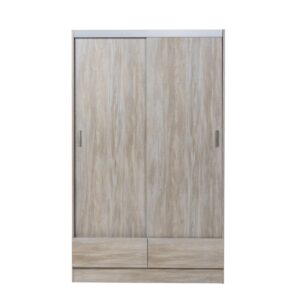 Placard Tana Più 2 Puertas Corredizas Fresno Blanco - En Caja para Armar