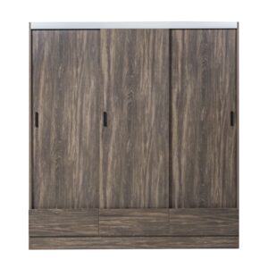 Placard Tana Più 3 Puertas Corredizas Moccha - En Caja para Armar